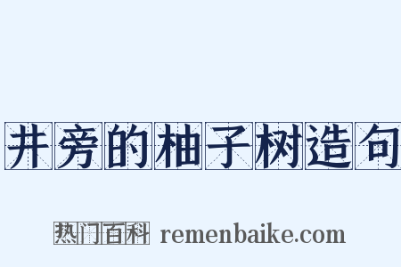 井旁的柚子树造句是什么意思的图片